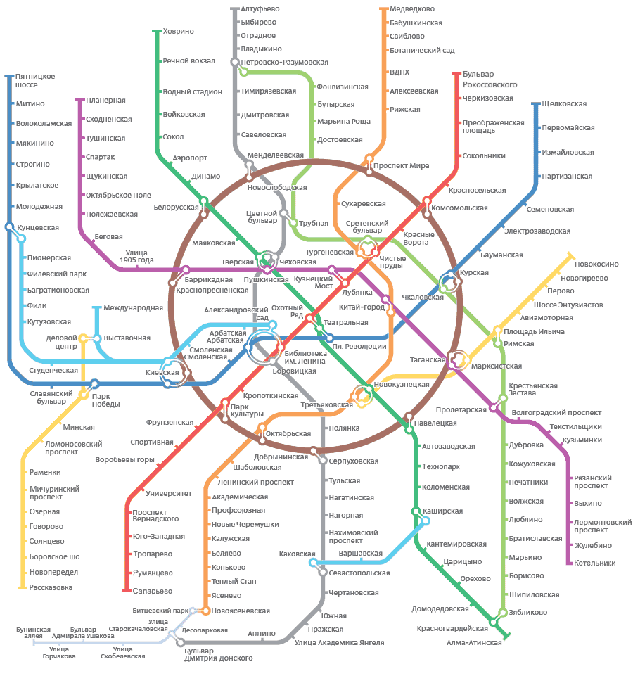 Карта московского метро